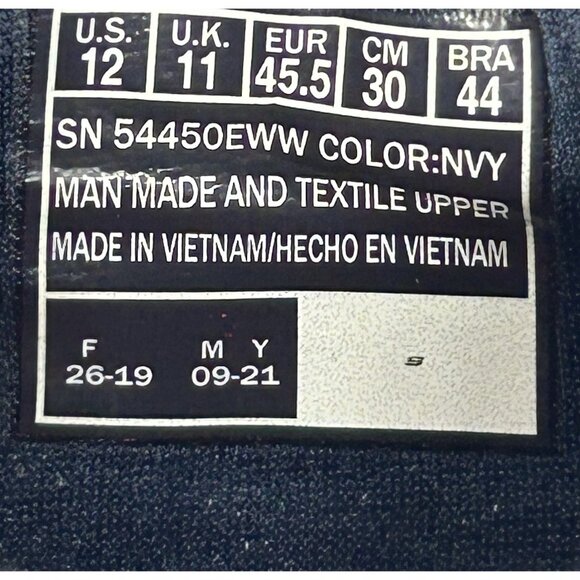 Skechers GOrun Max Cushion Shoes Mens 12 Extra Wide Navy Athletic Run 54450EWW - Picture 7 of 8